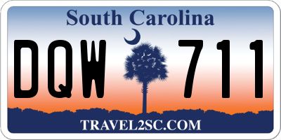 SC license plate DQW711