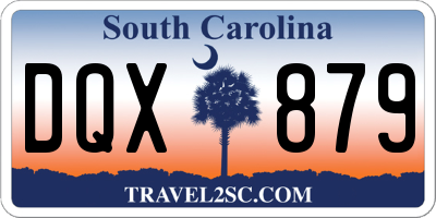 SC license plate DQX879