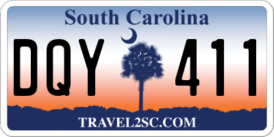 SC license plate DQY411
