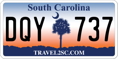 SC license plate DQY737