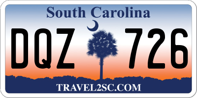 SC license plate DQZ726