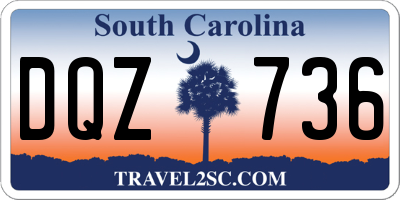 SC license plate DQZ736