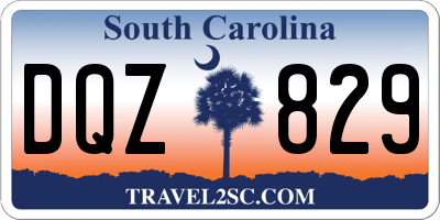 SC license plate DQZ829