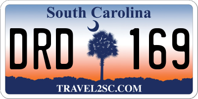 SC license plate DRD169