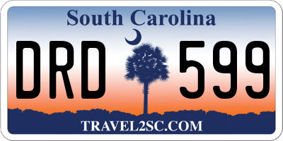 SC license plate DRD599