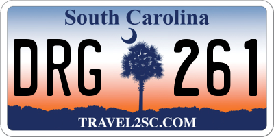 SC license plate DRG261