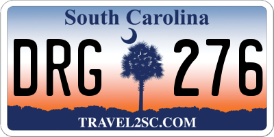 SC license plate DRG276