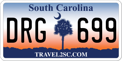 SC license plate DRG699