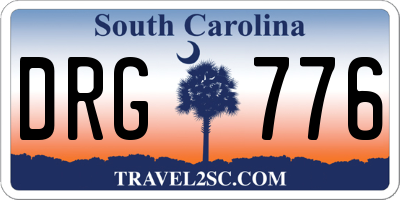SC license plate DRG776