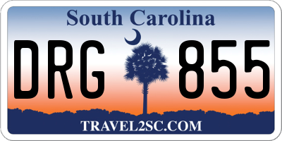 SC license plate DRG855