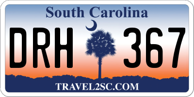 SC license plate DRH367
