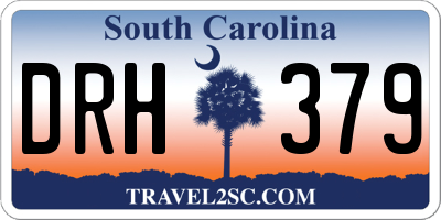 SC license plate DRH379