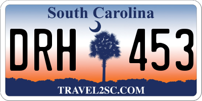 SC license plate DRH453