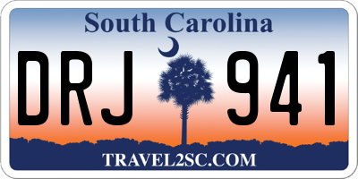 SC license plate DRJ941