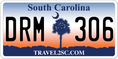 SC license plate DRM306