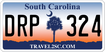 SC license plate DRP324