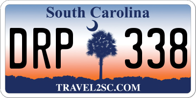 SC license plate DRP338