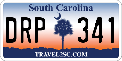 SC license plate DRP341