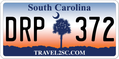 SC license plate DRP372