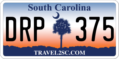 SC license plate DRP375