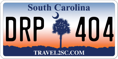 SC license plate DRP404