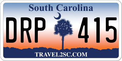 SC license plate DRP415