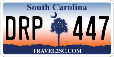 SC license plate DRP447