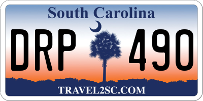 SC license plate DRP490