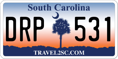 SC license plate DRP531