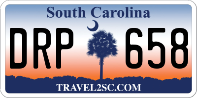 SC license plate DRP658