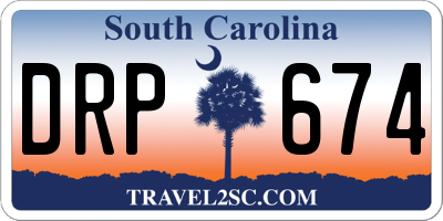 SC license plate DRP674