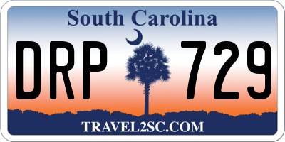 SC license plate DRP729