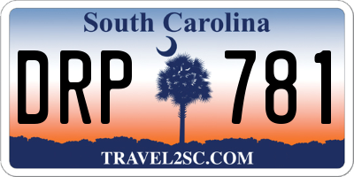SC license plate DRP781