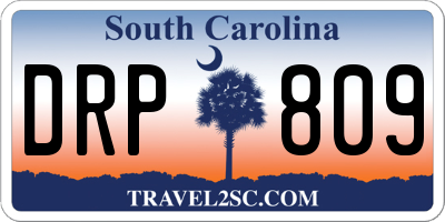 SC license plate DRP809