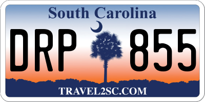 SC license plate DRP855