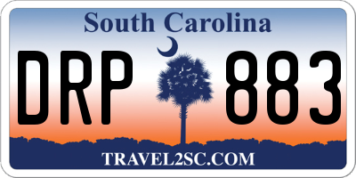 SC license plate DRP883