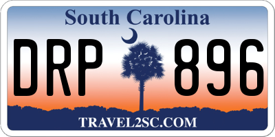 SC license plate DRP896