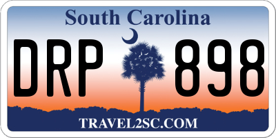 SC license plate DRP898