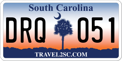 SC license plate DRQ051
