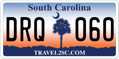 SC license plate DRQ060