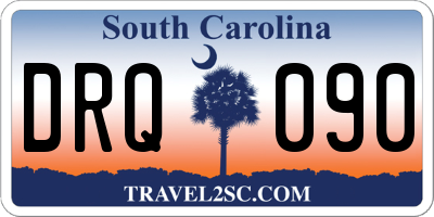 SC license plate DRQ090