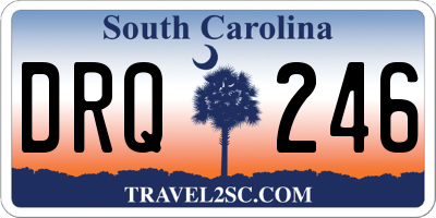 SC license plate DRQ246