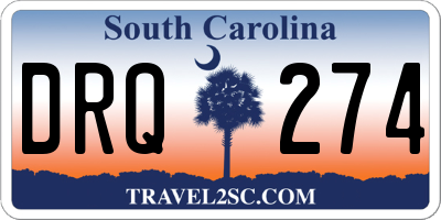 SC license plate DRQ274