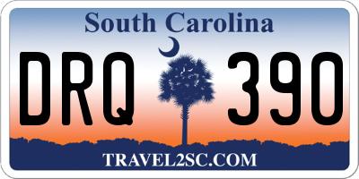 SC license plate DRQ390