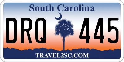 SC license plate DRQ445