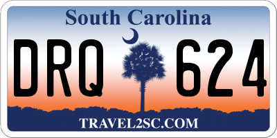 SC license plate DRQ624