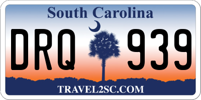 SC license plate DRQ939