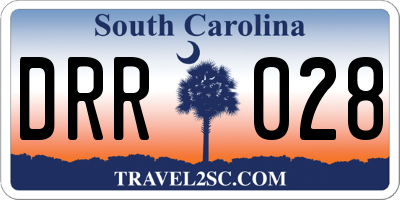 SC license plate DRR028
