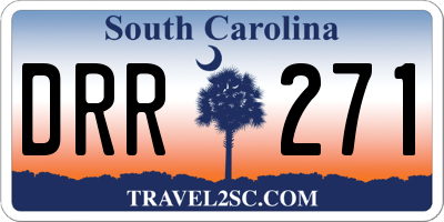 SC license plate DRR271