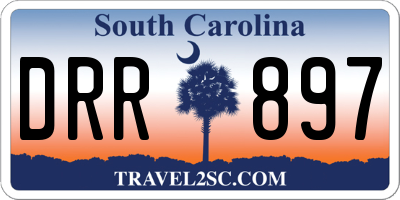 SC license plate DRR897